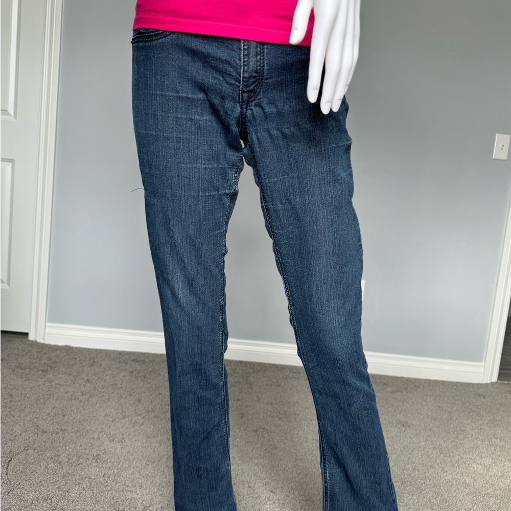 Pink Tee, Maroon and Grey striped shirt and Jeans - Picture 5 of 13